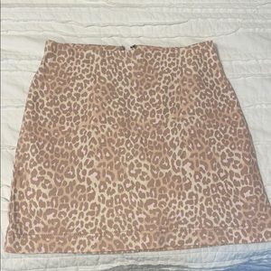 Target “Wild Fable” pink cheetah mini skirt